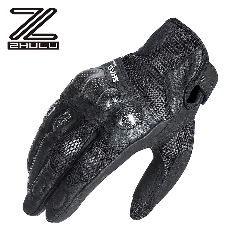 Anti fall full finger Motorbike Gloves summer motorcycle breathable gloves for men