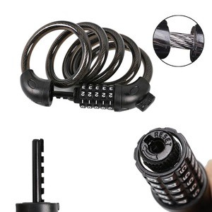 Anti-Theft Bike Cable Lock,5-Digit Resettable Combination Heavy Duty Chain Security Coiling Cable Lock, Universal for Bicycles