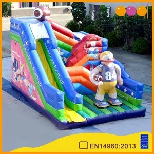 AOQI new design excellent quality cheap Amercian football inflatable slide for sale
