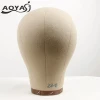 AOYASI All Sizes  Display Head Wooden Mannequin Head canvas block heads