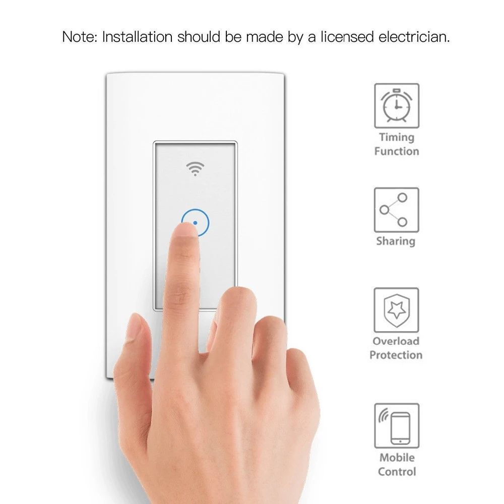 APP Remote Control Wall Touch App WiFi Smart Home Light Wireless Switch for Amazon alexa google home