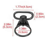 AR15 parts and accessories  QD Quick Detach Tactical Sling End Plate Swivel Mount Heavy Duty Flush Button