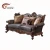 Import Arabian living room sofa of leather sofa set living room furniture carved antique sofa set GF46 from China