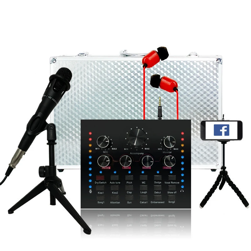 Audio Stereo  sound card external   soundcard  karaoke tik tok  bluetooth   Live Broadcast