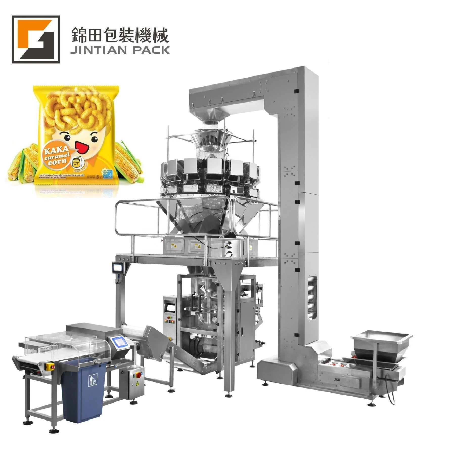 Automatic almond/peanuts/pistachio/cashew/walnut/chestnut large volume weighing packaging machine