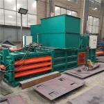 Automatic horizontal baler for waste paper / cardboard /PET bottle/ Hydraulic press waste paper baler machine