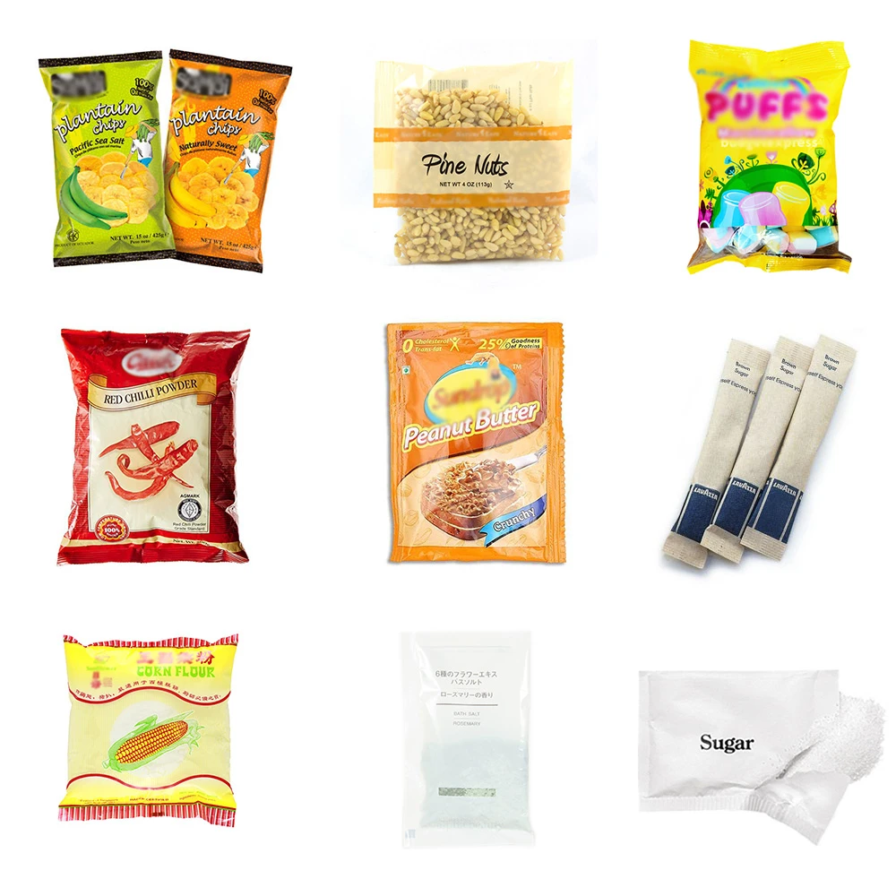 Automatic Small Food Sugar Filling Snacks Bag Sachet Pouch Granule Vertical Packaging Machine