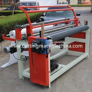 automatic textile roll strip cutting machine