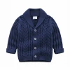 Autumn Winter Warm thick Knitted Kids button Pullover Sweater baby Sweater Cardigan
