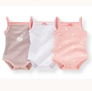 Baby Toddler Clothing 100% organic cotton baby girl boy summer gallus romper OEM brand