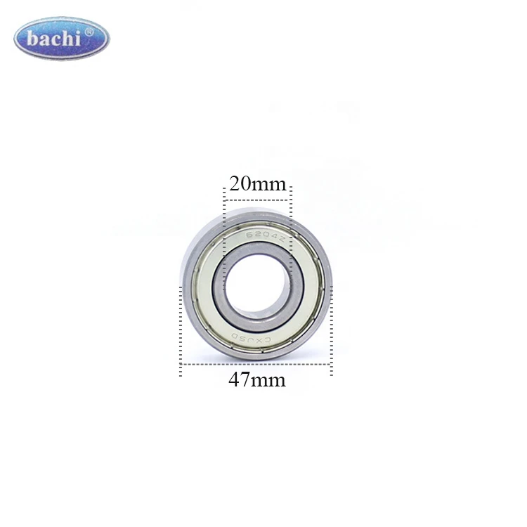 Bachi High Rotation Bearing Stainless Steel Ball Bearing 6204 Zz Deep Groove Ball Bearing 20*47 *14mm