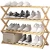 Import Bamboo Shoe Rack,Foldable Free Standing Shoe Shelf Storage Organizer Multifunction, Installation,Living Room,Bathroom from China