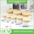 Import Bamboo Wood and White PP Plastic Cream Bottle 10-250g Sub-Bottle for Cosmetics Wide Mouth Face & Eye Cream Bottle from China