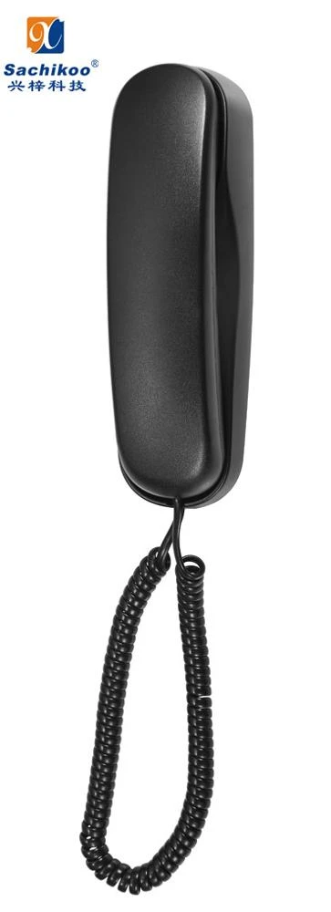 basic one-touch hotel wall mounted corded phone