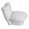 bathroom ceramic floor mounted Siphon Jet Flushing bidet conjoined toilet bowl seat