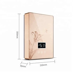 bathroom instant Water Shower heater Tankless Electrical Water Heater  6000w