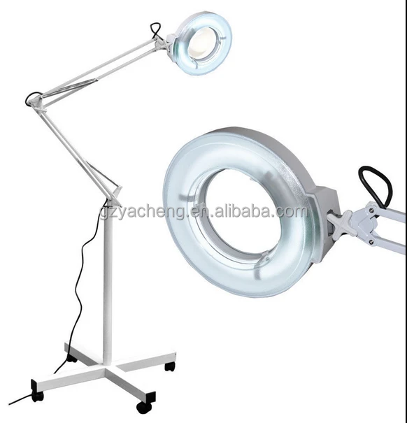 beauty equipment stand type magnifying lamp