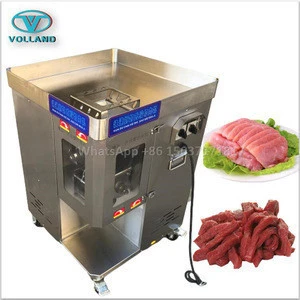 beef meat strips cutting machine/fresh meat shreds cutter/chicken meat shredding machine