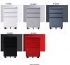 Best price Steel Key Lock Mobile Pedestal 3 colorful Drawers file cabinet