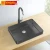 Import Best Sale PVD coating black color sit-onmount  single blow handmade wash basin stainless steel bathroom sink from China