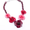 Best Selling Best Price Plastic Jewelry Multi Colour Resin Flower Jewelry  Epoxy Resin acrylic jewelry