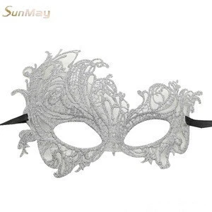 Best selling products masquerade Halloween half face mask phoenix black lace mask