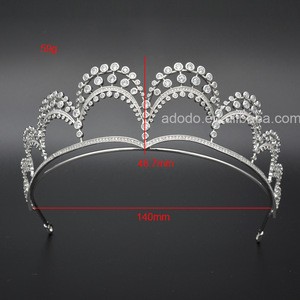 Best selling woman&#39;s personal cubic zirconia jewelry bridal wedding tiara crown