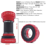 Bicycle Bottom bracket set Sealed Bearing Thread Type 68 73mm BSA68 BB91 Shell 24mm spline Axis MTB Bike Bottom bracket