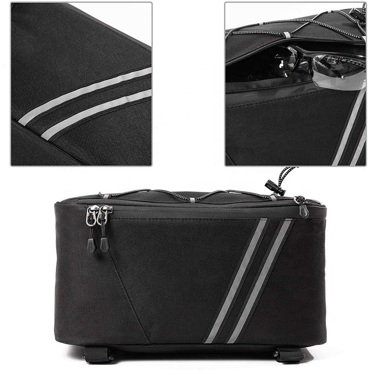 10L Insulated Bike Pannier Bag - Waterproof Rear Rack Trunk Cooler With Shoulder Strap