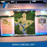 Big size holographic digital sand table model for urban planning