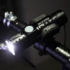 Bike Light 2000 Lumen Bicycle LED Front Light Aluminum USB Charging Smart Cycling Bicycle Headlight Warning Light