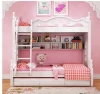 Bisini Wooden Kids Bunk Bed with Wardrobe Stairs, Children Bunk Bed Bedroom Furniture BF09-70000