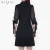 Black Chiffon sleeve Career Dresses Short Sleeves Bow decoration suit style Dress