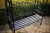 Import Black Metal Garden Arbor With Seat from China