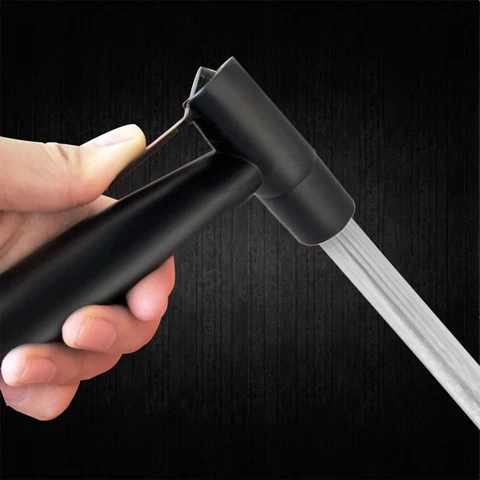 Black Stainless Steel 304 Chrome Hand Held Toilet Shattaf Bidet spray set