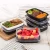 Import Black White Lunch Box Microwave Multiple Clear Plastic Disposable Lunch Box Food Takeaway Plastic Clear Storage Food Container from China