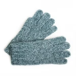 Blend yarn marled solid brushed stretch ribs cozy warm custom mittens knit winter gloves