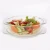 Borosilicate glass pot for cooking casserole with lid 1.0L table service glass pot oven safe glass casserole