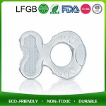 BPA Free Food Grade Silicone Baby Teether Babys First Biscuit