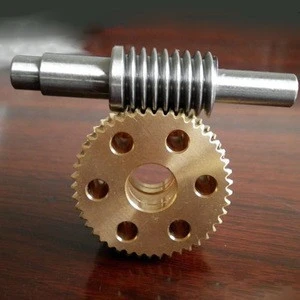 Brass bronze different head number worm gear and worm