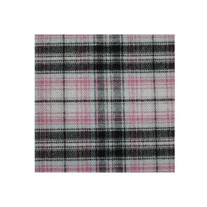 Breathable Plaid Pattern Warm Woven Rayon Nylon Fashion Fabric For  Woven overcoat fabric