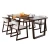 Import BTB nordic furniture solid wood modern dining table set 6 chairs from China
