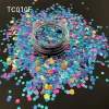Bulk Wholesale Eco-friendly Poly Holographic Three Colored Chunky Sequin Body Glitter