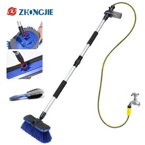 Car Wash Brush Cleaning Mop Chenille Broom Water Flow Cleaning Windows Long Handle Foam Bottle Car Accessories