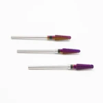 Carbide Tungsten Nail Drill Bit Purple Tornado Nail Drill Metal Milling Cutter