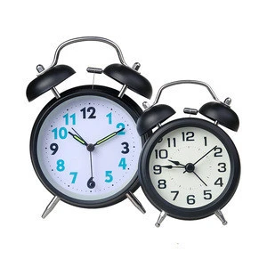 Cartoon alarm clock Mechanical Ringing Bells Bear and Chicken alarm clock