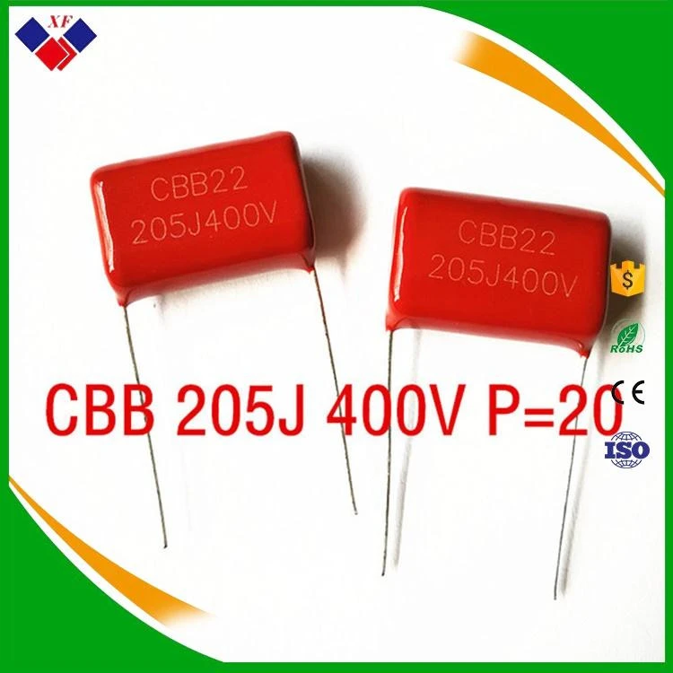 CBB22 Metallized Polypropylene Film Capacitor 205J 400V