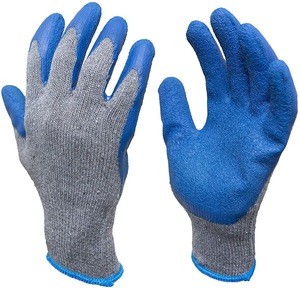 CE Approval Cheap Textured Rubber Latex Coated Work Gloves for Construction