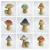 Import Ceramic artificial mushroom garden decorative mushrooms statue, mushroom ornaments from China