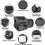 Certificate Supplier Foldable Expandable Soft-Side Pet Dog Carrier Travel Bike Basket Safe Backpack Bicycle Pet Carrier